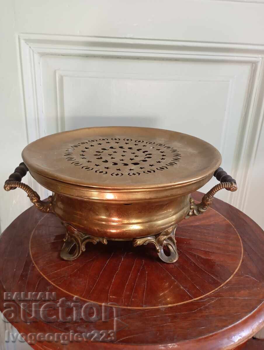 Victorian food warming dish