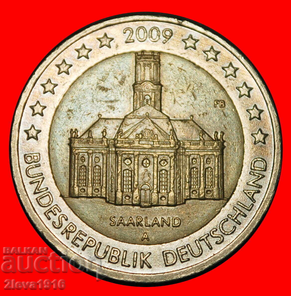 ★ SAARLAND: GERMANY ★ 2 EUROS 2009A! NON-PHALLIC 2007-2026