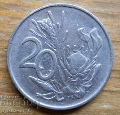 20 cents 1977 - South Africa