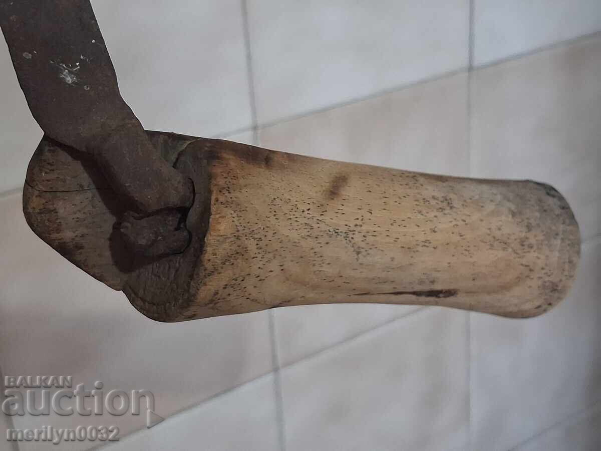 Auction  Old scythe, sickle, blade, wrought iron