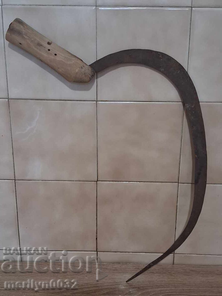 Delivery of Old scythe, sickle, blade, wrought iron