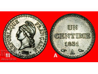 II REPUBLIC (1848-1852): FRANCE★ 1 CENTIME 1851A DISCOVERY