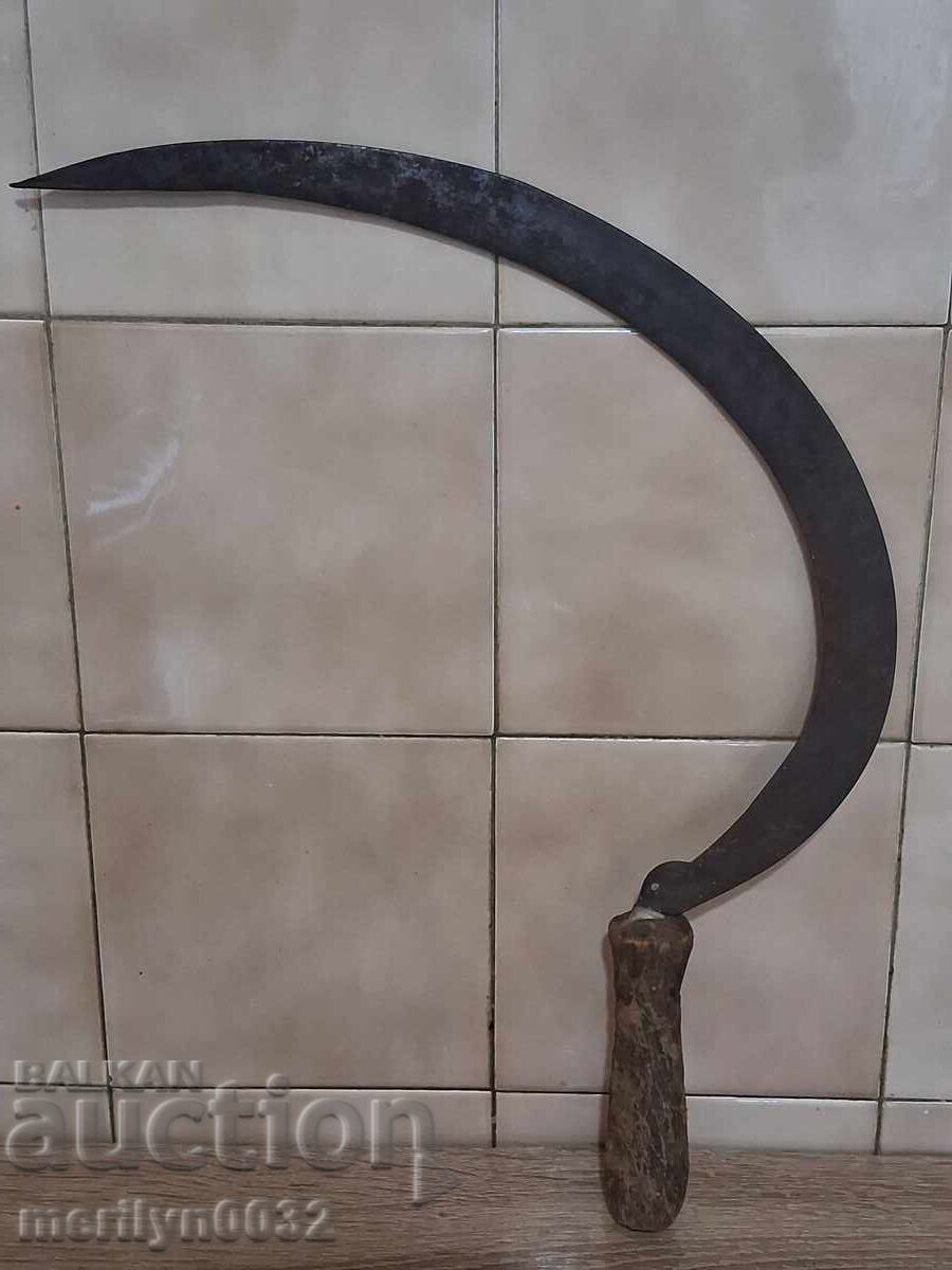 Auction  Old scythe, sickle, blade, wrought iron