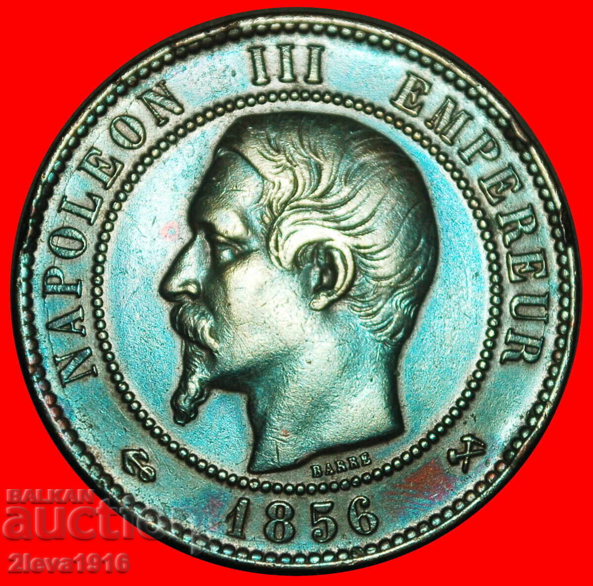 Auction  NAPOLEON III 1852-1870: FRANCE★10 CENTIMES 1856B DISCOVERY