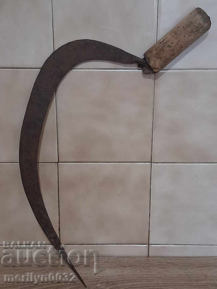 Licitație Seceră veche, cosă, lamă, fier forjat