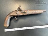 Pistol cu cremene din secolul al XIX-lea
