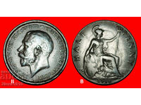 ★ MISTRESS OF SEAS: GREAT BRITAIN★ 1/2 PENNY 1918! PUBLISHED