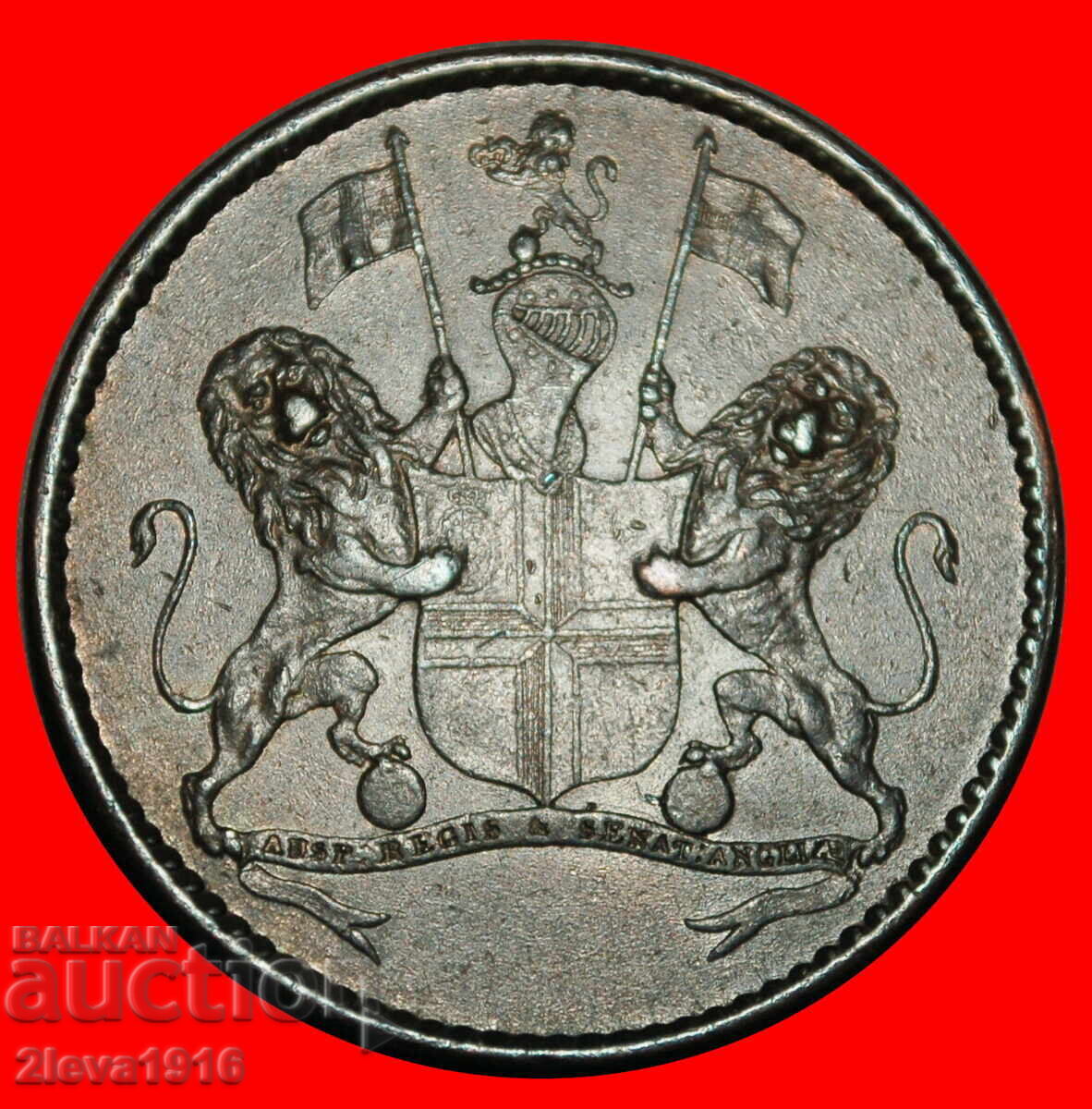 Παράδοση Ⰺ GREAT BRITAIN: ST HELENA★1/2 PENNY 1821 NAPOLEON★DISCOVERY