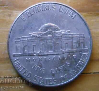 5 цента 2010 г  - САЩ (D) с цена 0.20 €