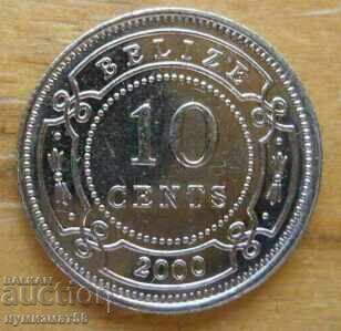 10 цента 2000 г - Белиз 10 цента 2000 г - Белиз