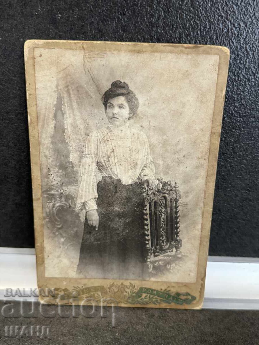 Fotografie armenească din 1915 pe carton rigid, foto Bojadjiian Șumen