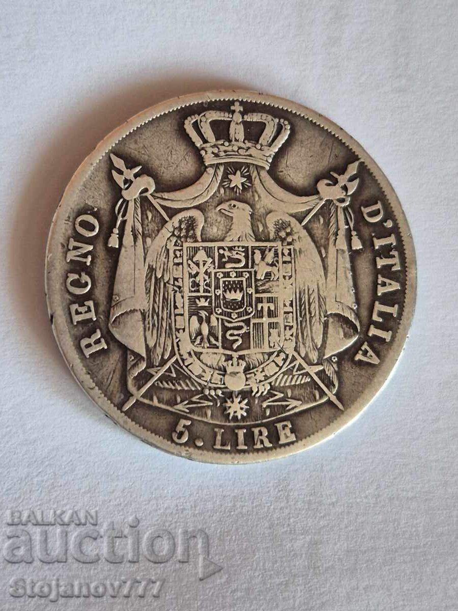 5 lire 1812 Napoleon