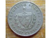 20 centavos 1962 - Cuba