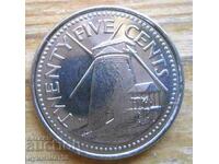 25 cents 2008 - Barbados