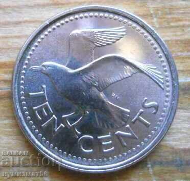 10 cents 2008 - Barbados
