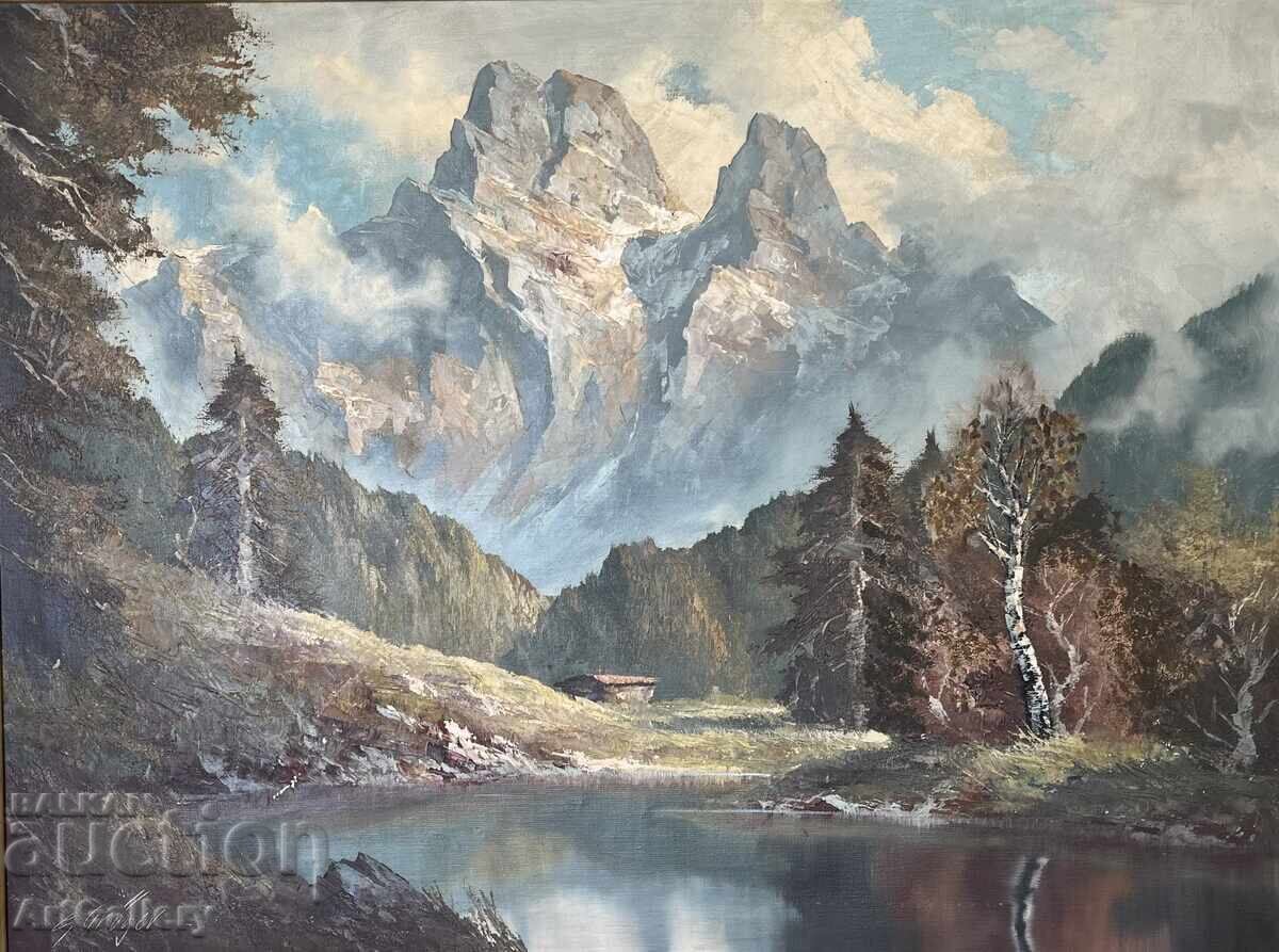 Old Oil Painting, G.Groger, 80x60 cm with price € 400.00 | 782.33 BGN Old Oil Painting, G.Groger, 80x60 cm with price € 400.00 | 782.33 BGN