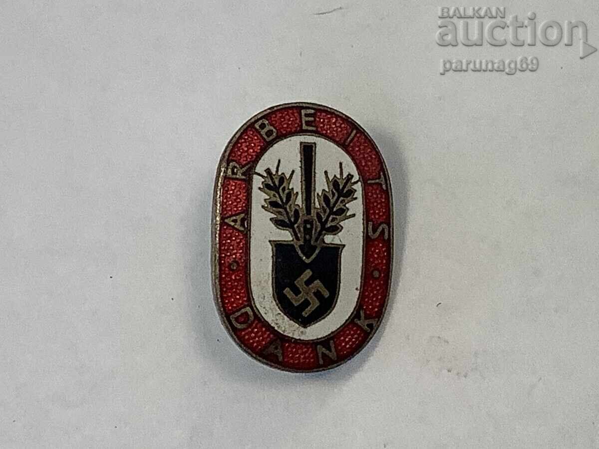 Germania Al Treilea Reich - insignă de recunoștință pentru muncă
