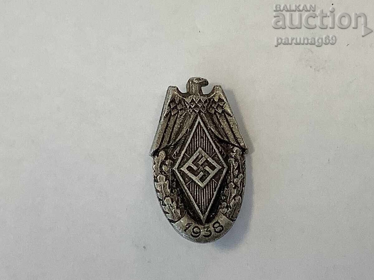 Germania Al Treilea Reich - insignă Hitlerjugend 1938