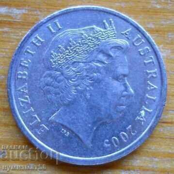 5 цента 2005 г  - Австралия с цена 0.30 €