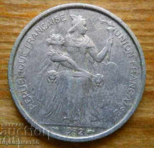 5 франка 1952 г  - Нова Каледония с цена 3.20 €