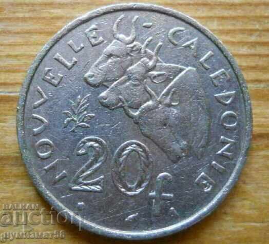20 франка 1972 г  - Нова Каледония