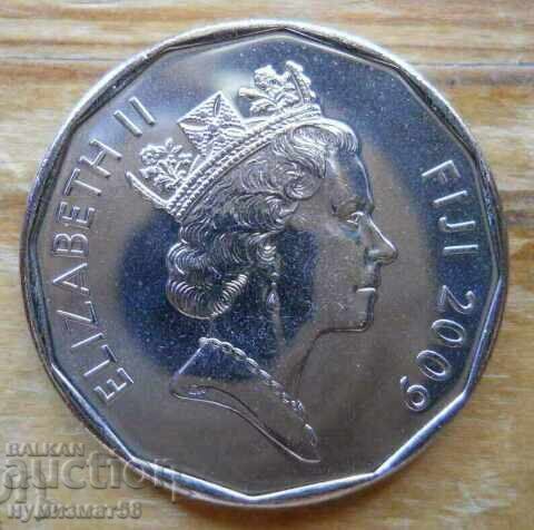 50 cents 2009 - Fiji with price 2.45 €