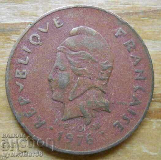 100 francs 1976 - French Polynesia with price 5.65 €
