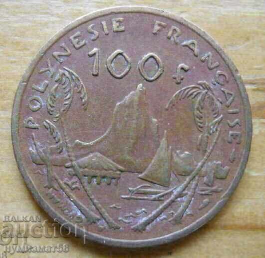 100 francs 1992 - French Polynesia
