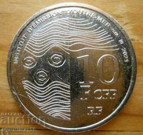 10 Francs 2021 - (CFP) French Pacific Territories 10 Francs 2021 - (CFP) French Pacific Territories
