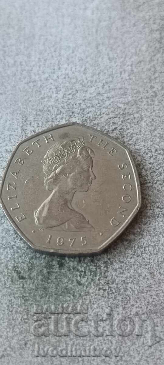 Isle of Man 50 pence 1975 with price € 9.43 | 18.44 BGN