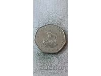 Остров Ман 50 пенса 1975