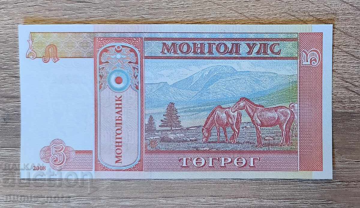 Μογγολία 5 τουγκρίκ 2008 UNC με τιμή € 0.60 | 1.17 BGN