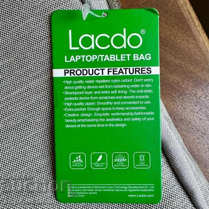 Auction  LACDO® Laptop or tablet bag, 14 inches (39x29 cm.)