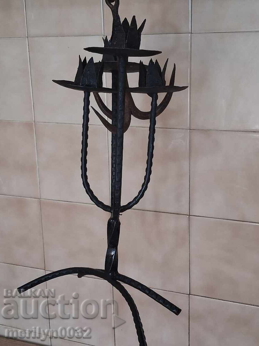 Sfeșnic socialist din fier forjat - 5
