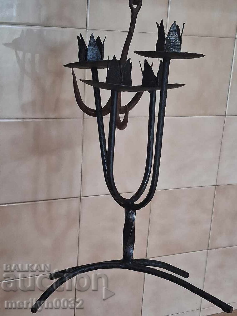 Sfeșnic socialist din fier forjat - 6