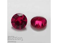 BZC! 4.65 ct diffusion ruby round from 1ct!