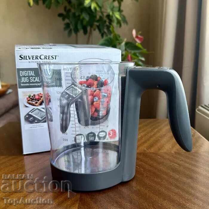 Cană gradată digitală SilverCrest. Nou-nouță cu preț € 5.00 | 9.78 BGN Cană gradată digitală SilverCrest. Nou-nouță cu preț € 5.00 | 9.78 BGN