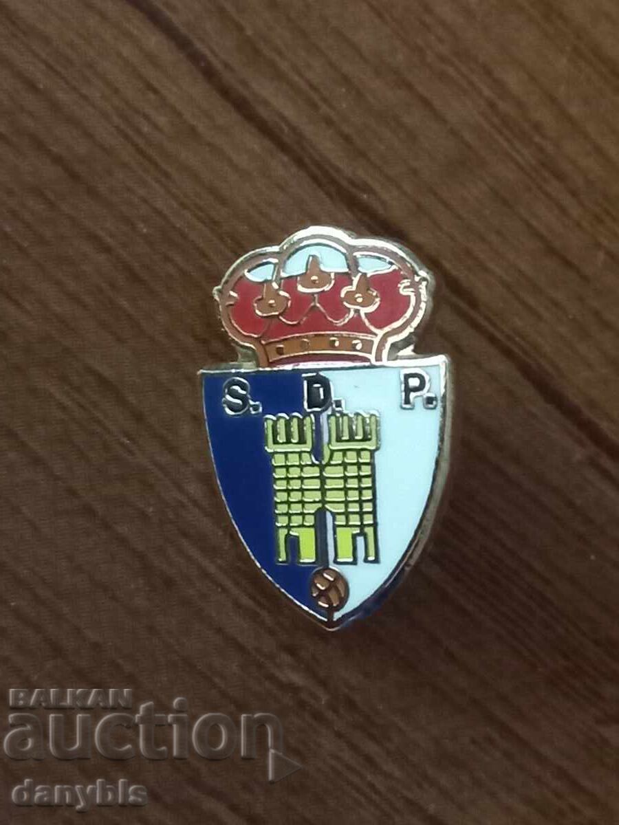 Insignă de fotbal - Sociedad Deportiva Ponferradina - Spania