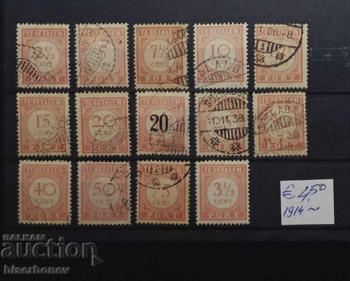 1914 Ολλανδικές Ανατολικές Ινδίες / Ολλανδία με φιλοτελικά επισήματα 1914 Ολλανδικές Ανατολικές Ινδίες / Ολλανδία με φιλοτελικά επισήματα
