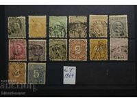 1864 Ολλανδικές Ανατολικές Ινδίες / Ολλανδία με φιλοτελικά αυτοκόλλητα