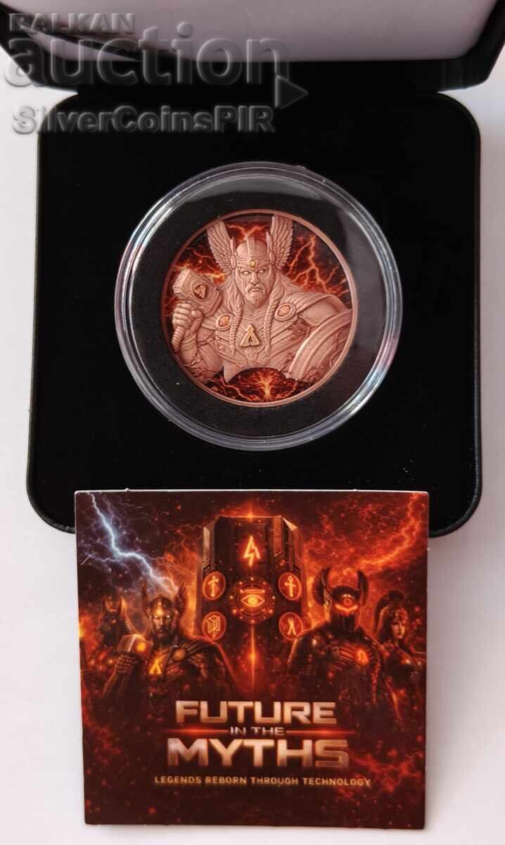 Auction  1 oz Copper Thor Future in Myths 2025 Round