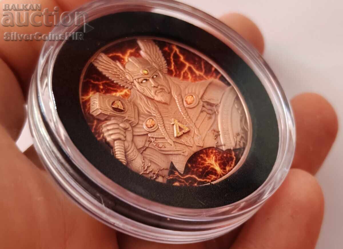 1 oz Copper Thor Future in Myths 2025 Round - 5