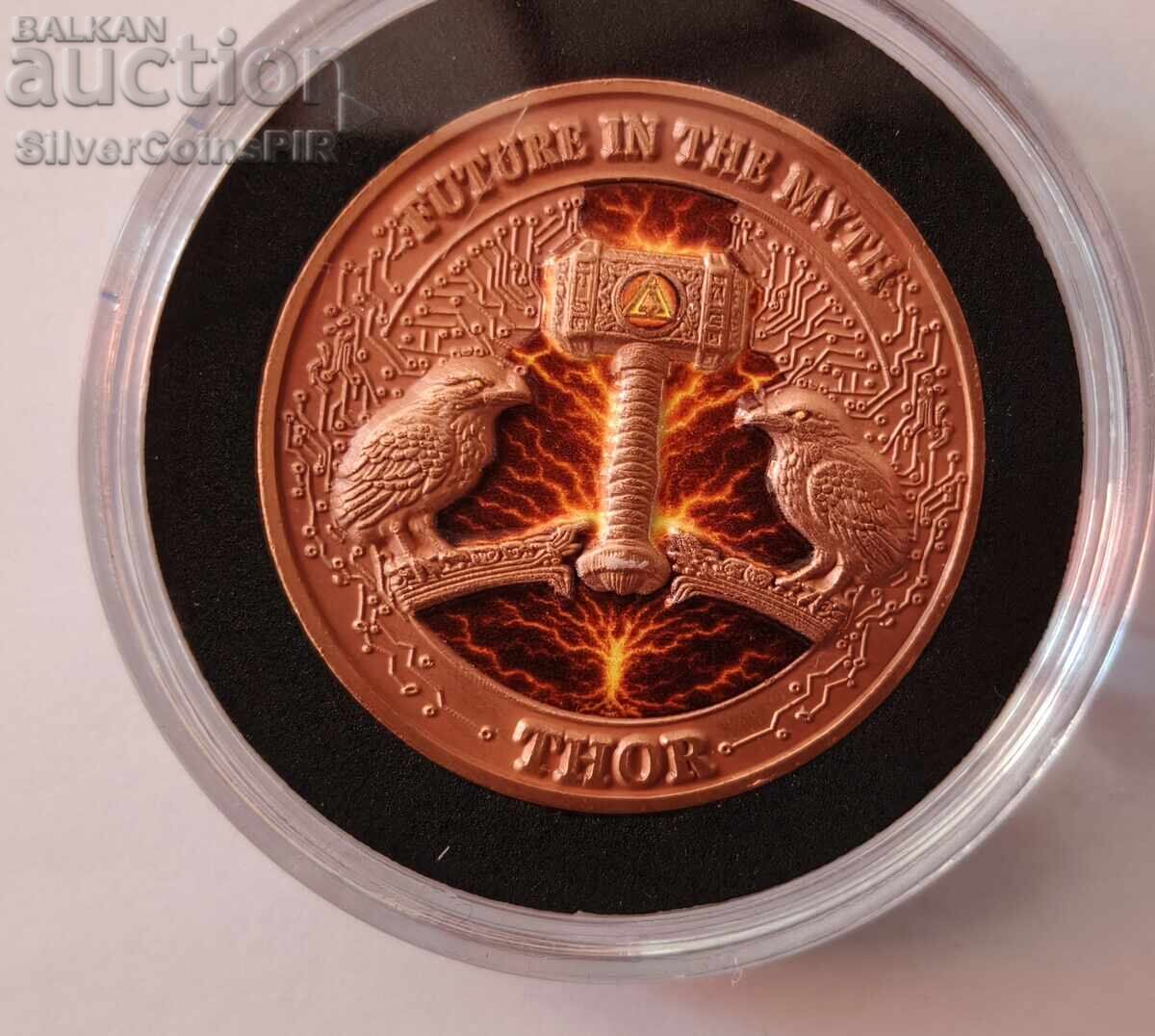 1 oz Copper Thor Future in Myths 2025 Round - 6