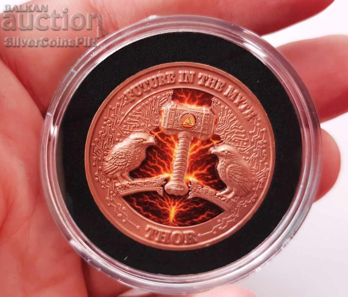 1 oz Copper Thor Future in Myths 2025 Round - 7