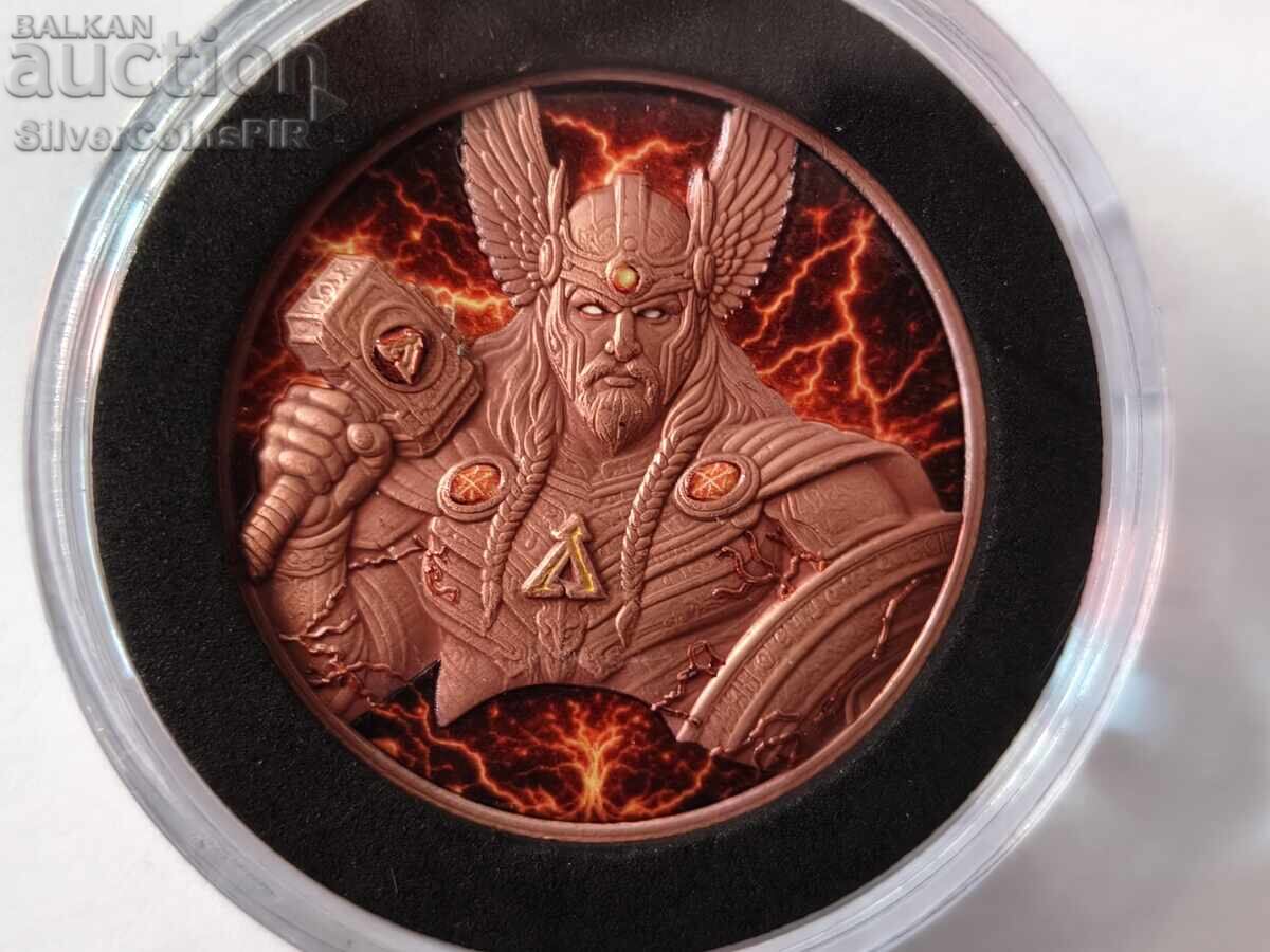 1 oz Copper Thor Future in Myths 2025 Round