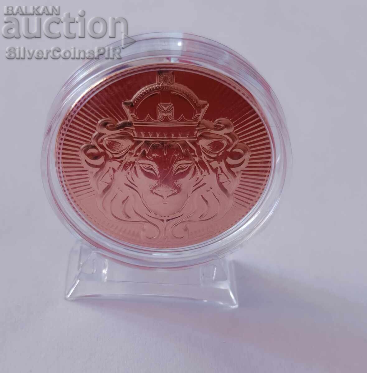 1 oz Copper Lion Scottsdale Mint Round - 5