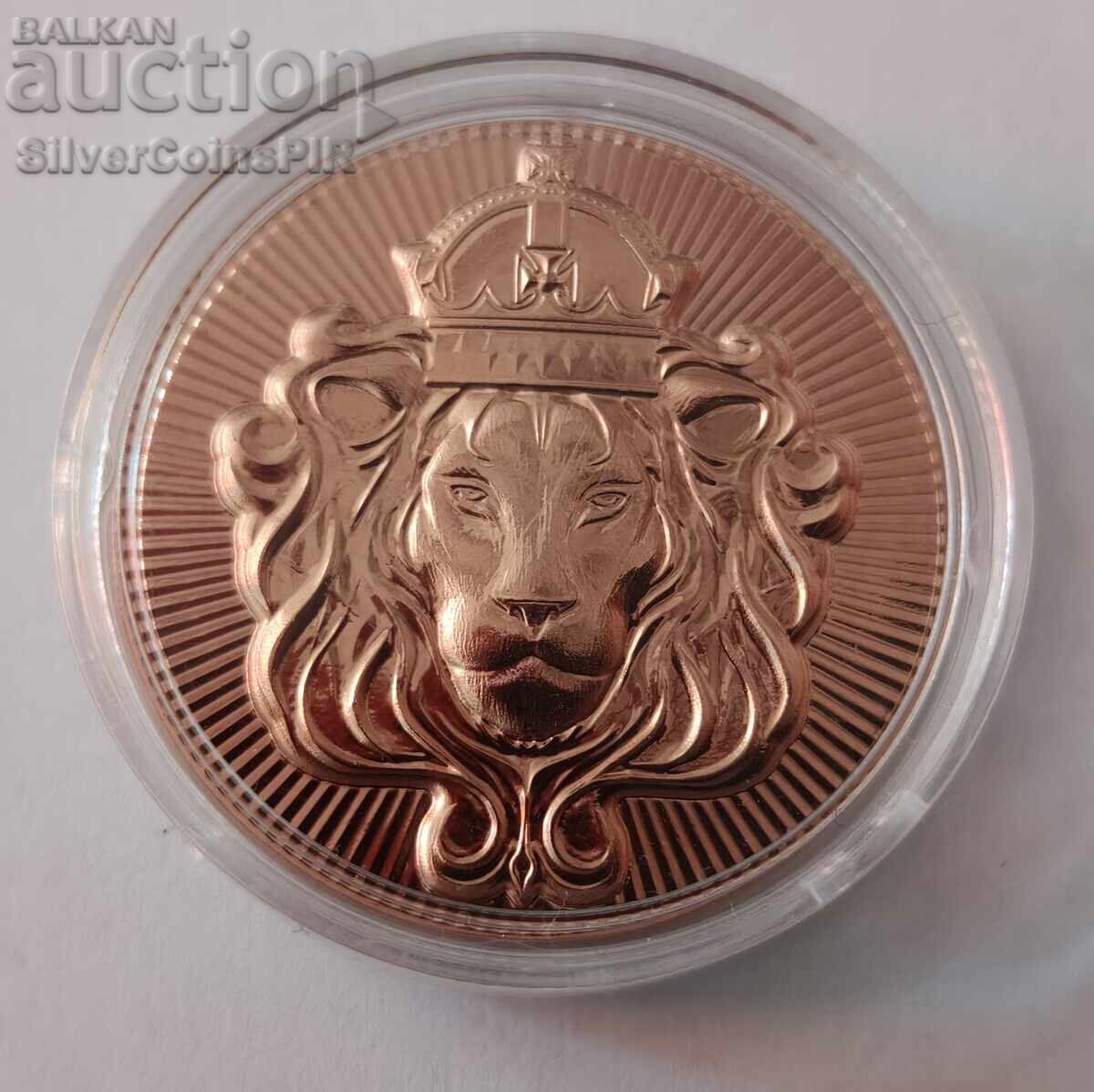 1 oz Copper Lion Scottsdale Mint Round
