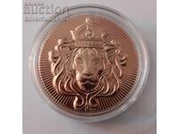 1 oz Copper Lion Scottsdale Mint Round