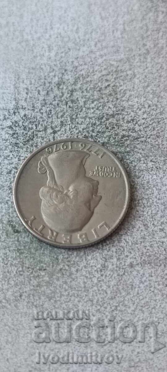 САЩ 25 цента 1976 200 години Независимост с цена € 0.89 | 1.74 лв.
