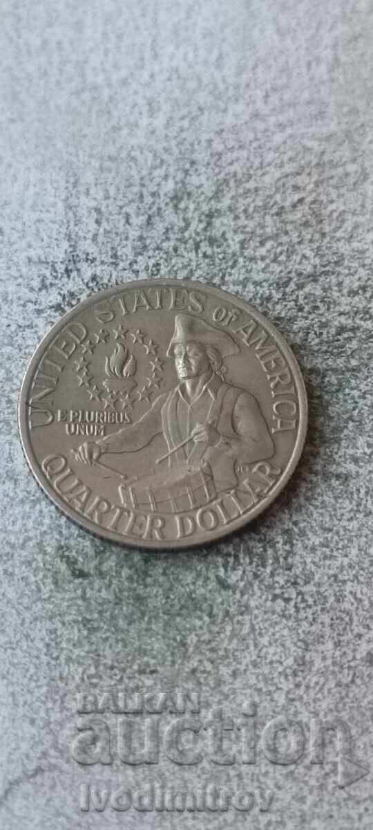 САЩ 25 цента 1976 200 години Независимост